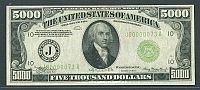 Fr.2221-J, 1934 $5000 Kansas City Federal Reserve Note, Choice Extremely Fine
